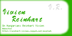 vivien reinhart business card